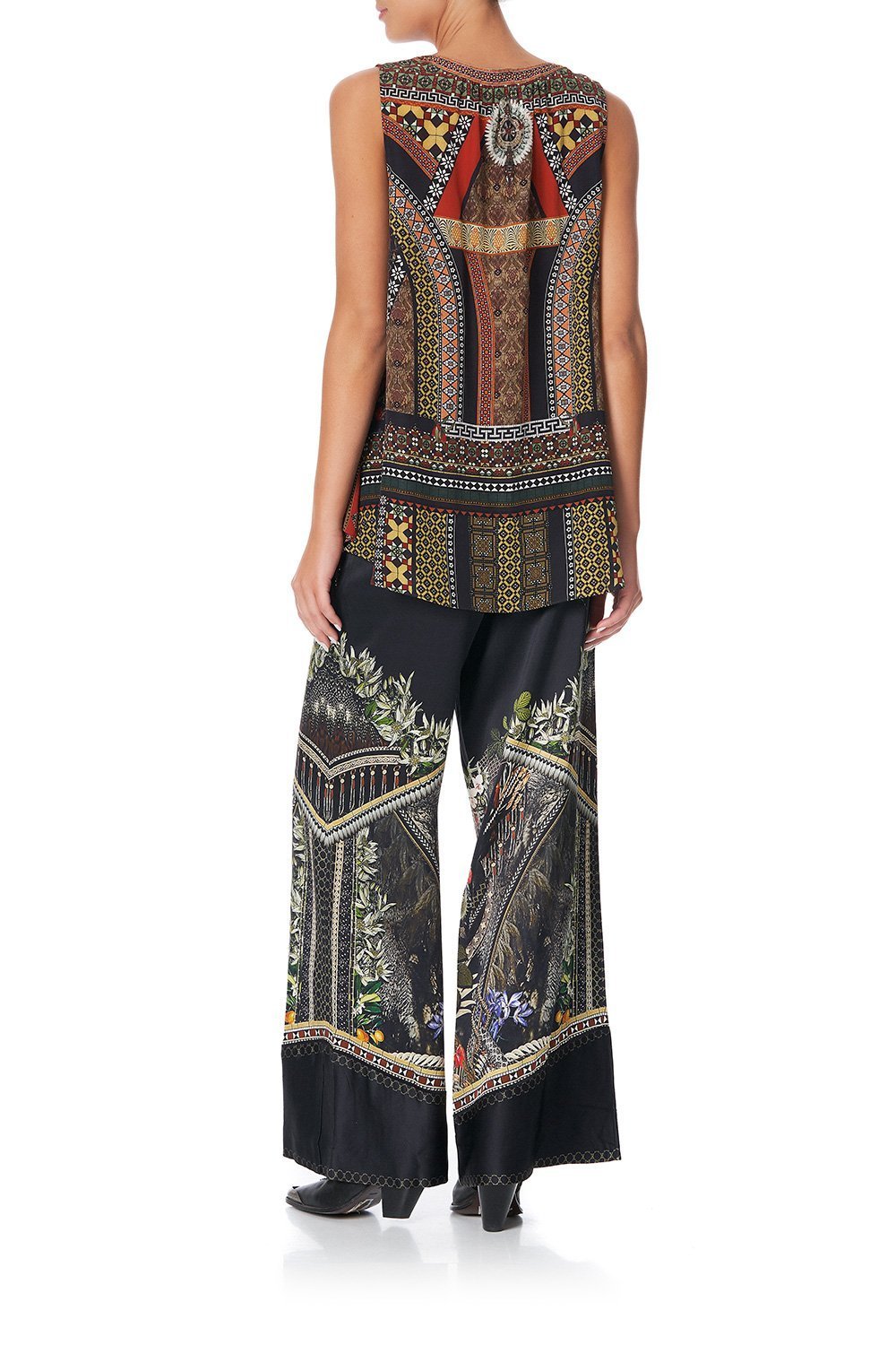 D RING TOP PAVED IN PAISLEY