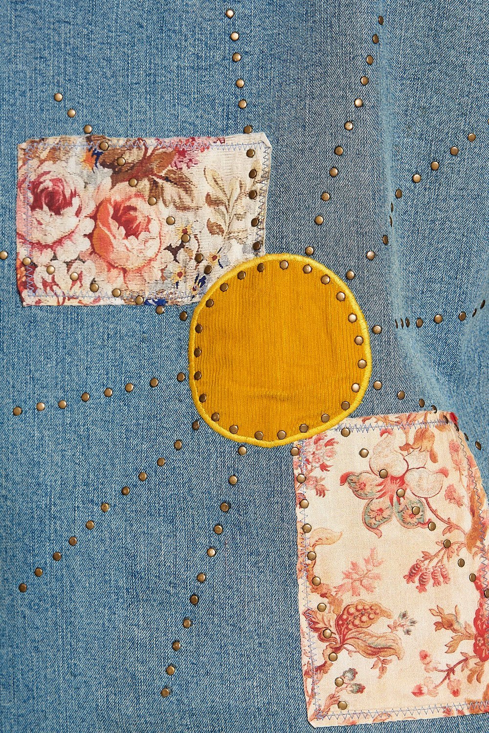 STUDDED DENIM SHIRT JEANNE QUEEN