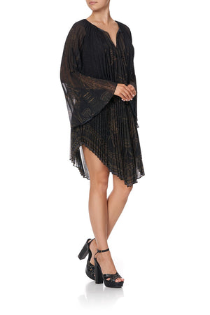 DOUBLE LAYER PLEATED DRESS COBRA KING