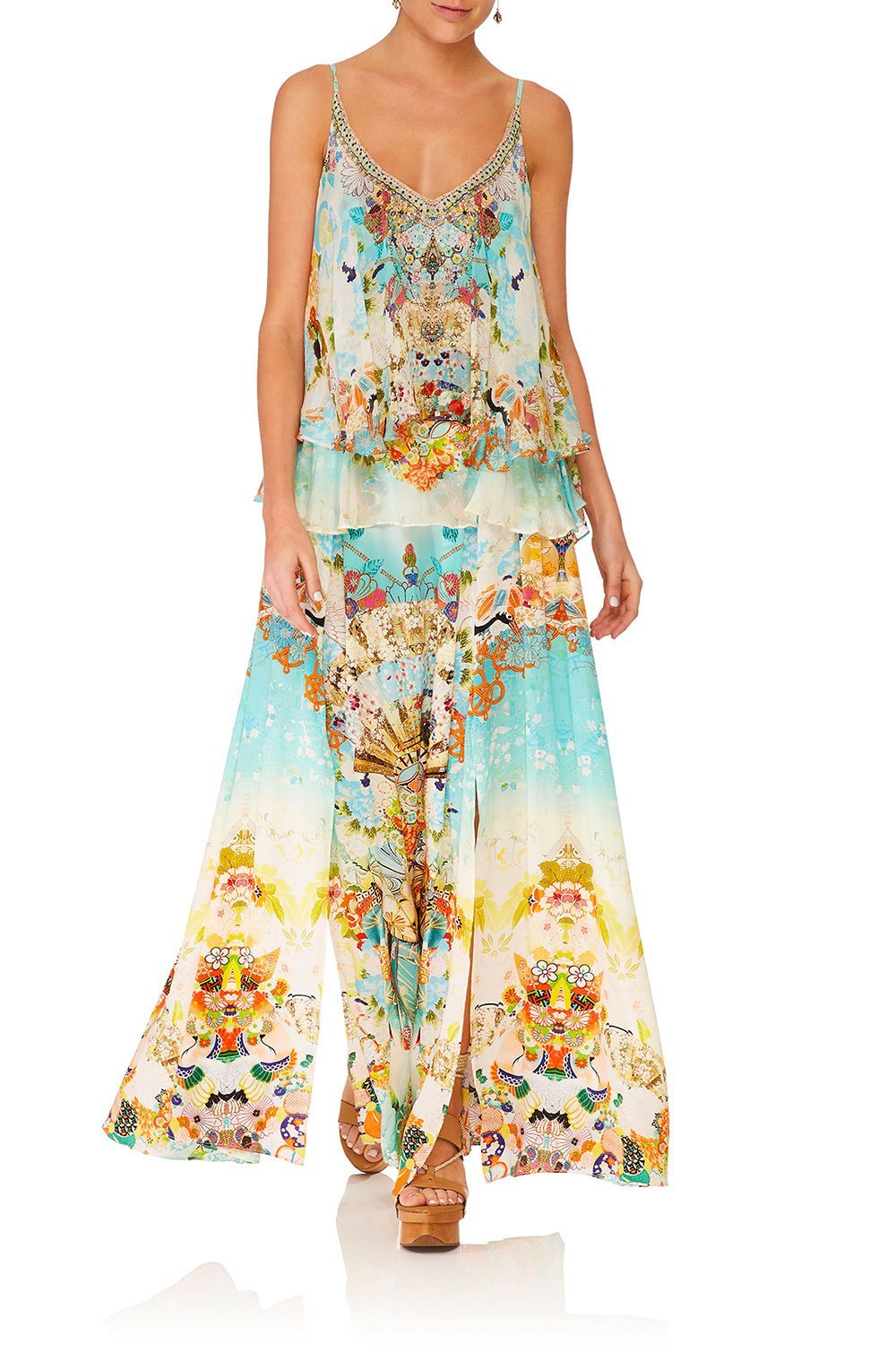 CAMILLA RETROS RAINBOW DOUBLE LAYERED CAMI