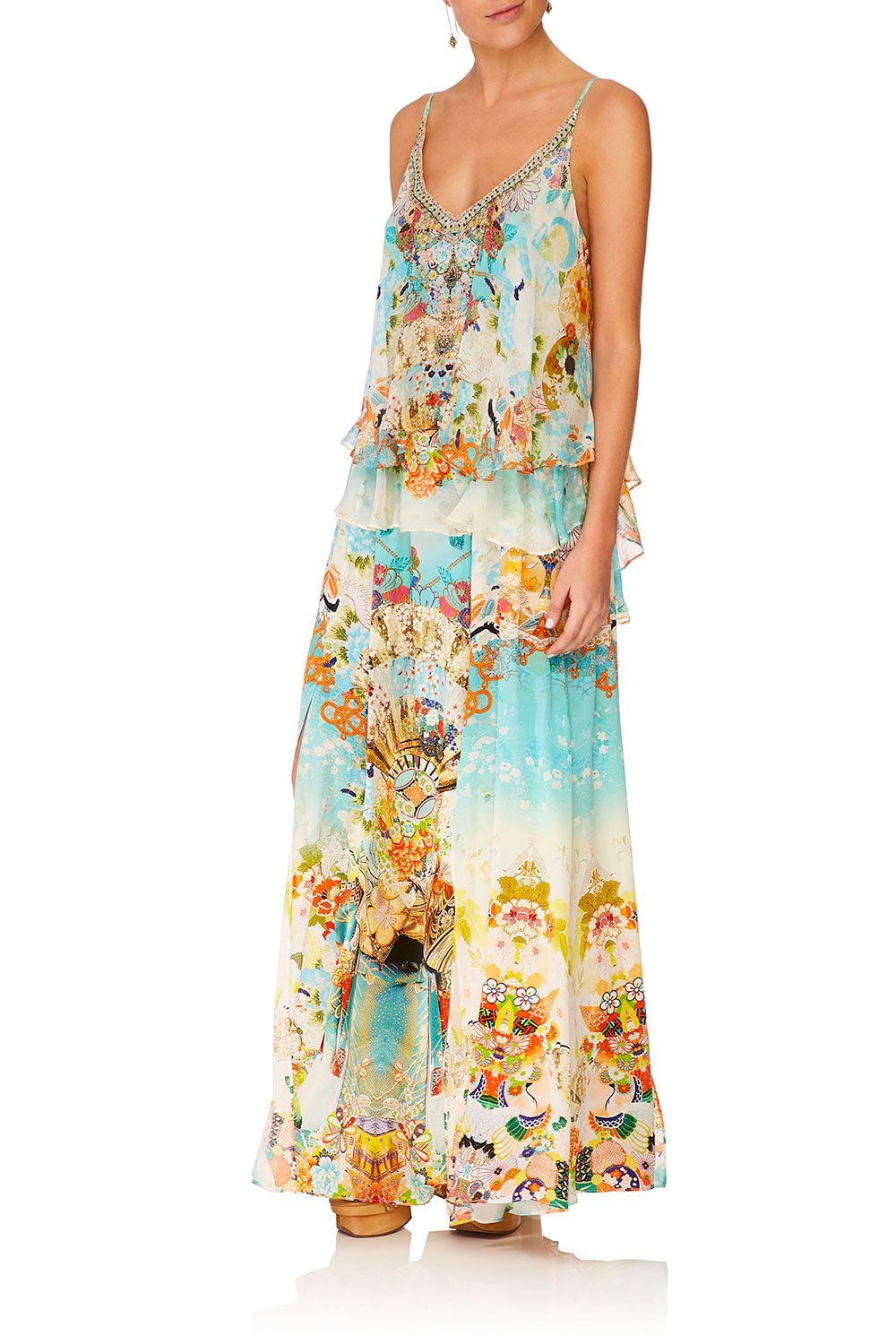 CAMILLA RETROS RAINBOW DOUBLE LAYERED CAMI