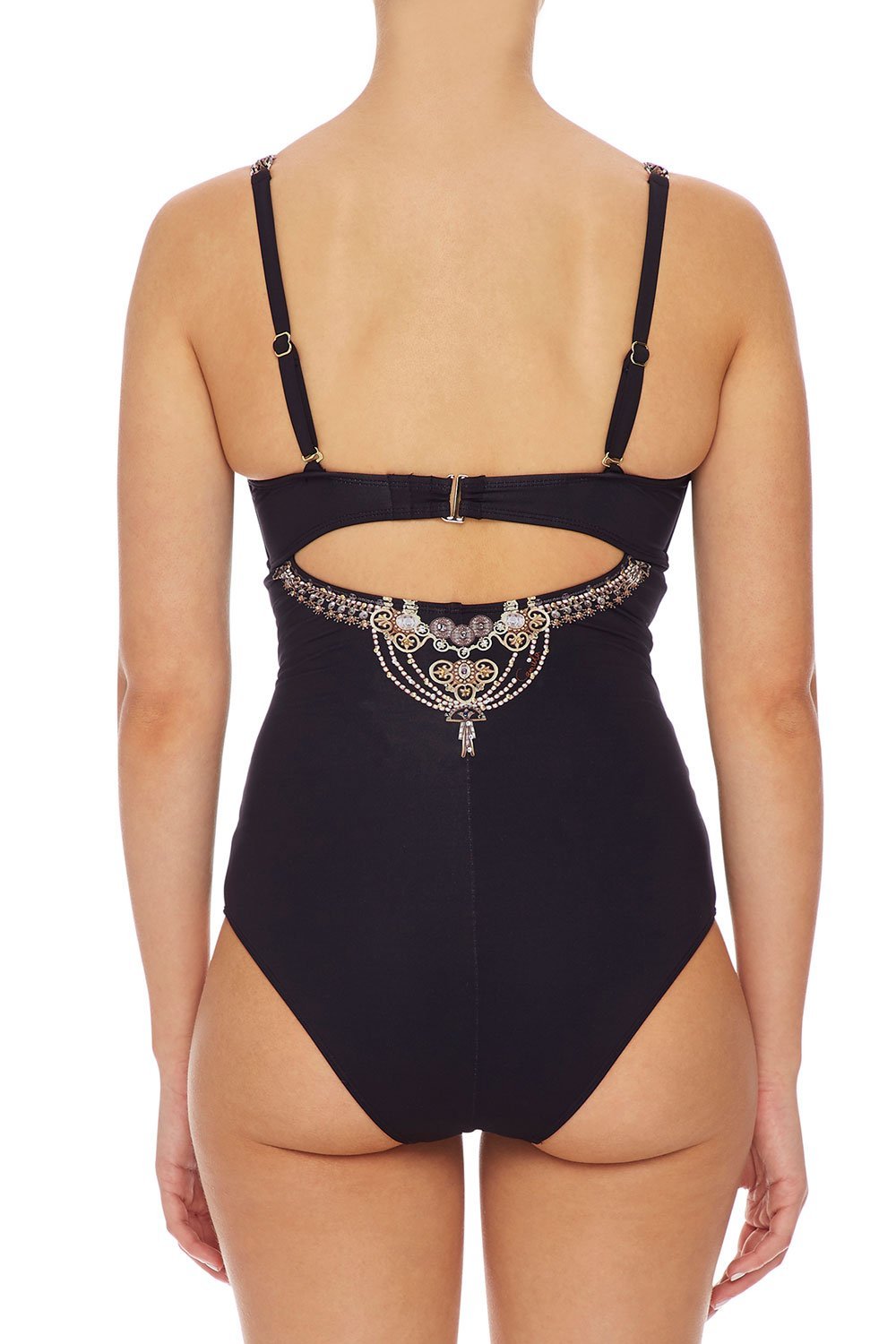 CAMILLA E CUP UNDERWIRE ONE PIECE BLACK