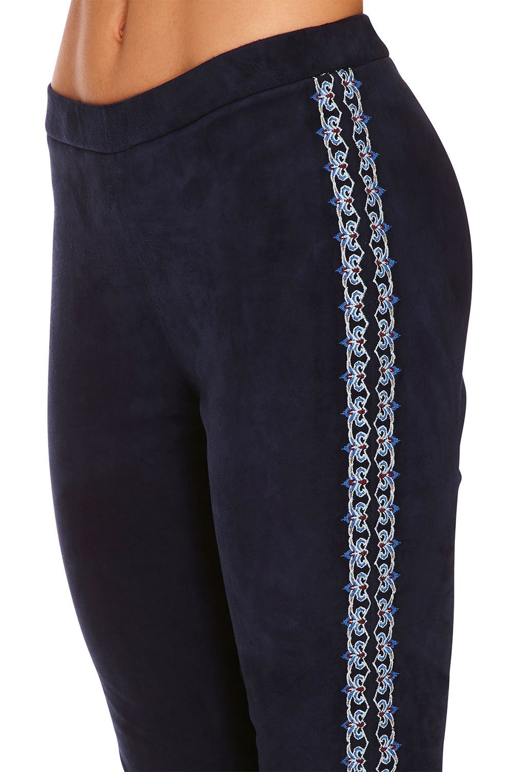 CAMILLA FOR THE FANS ELASTIC WAISTBAND SUEDE LEGGING