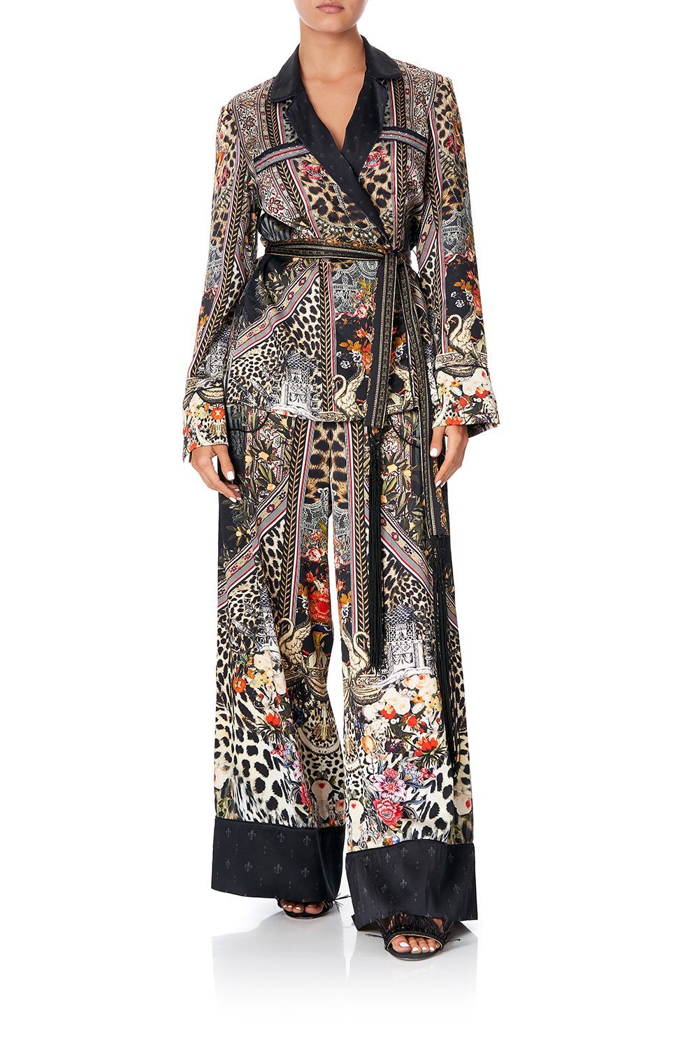 LOUNGE TROUSER WITH CUFFS MARAIS AT MIDNIGHT