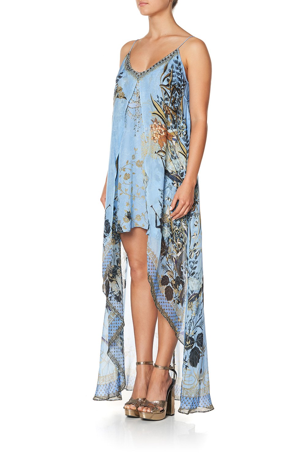 FLARED MINI WITH SHEER OVERLAY FAIRY FOUNTAIN