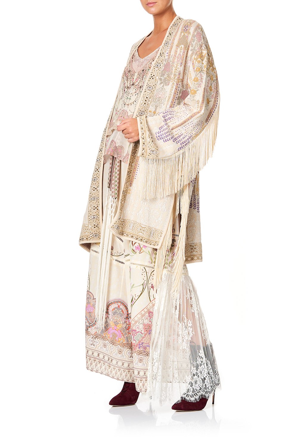 CAMILLA FRINGED JACQUARD JACKET GOLDEN AGE