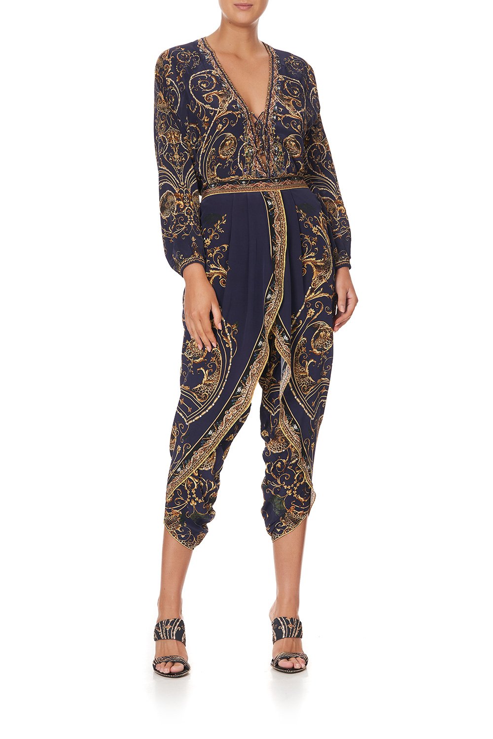 GATHERED WRAP FRONT TROUSER SEVEN DAY WEEKEND