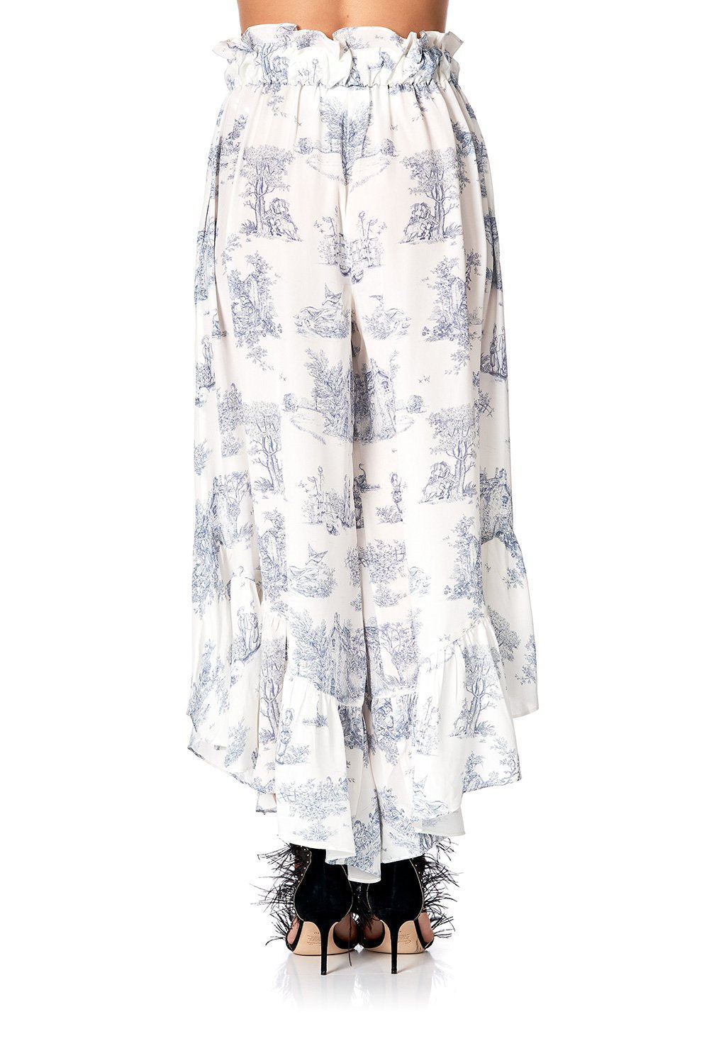 RUFFLE HEM PANTS WITH TIE SOUTHERN BELLE