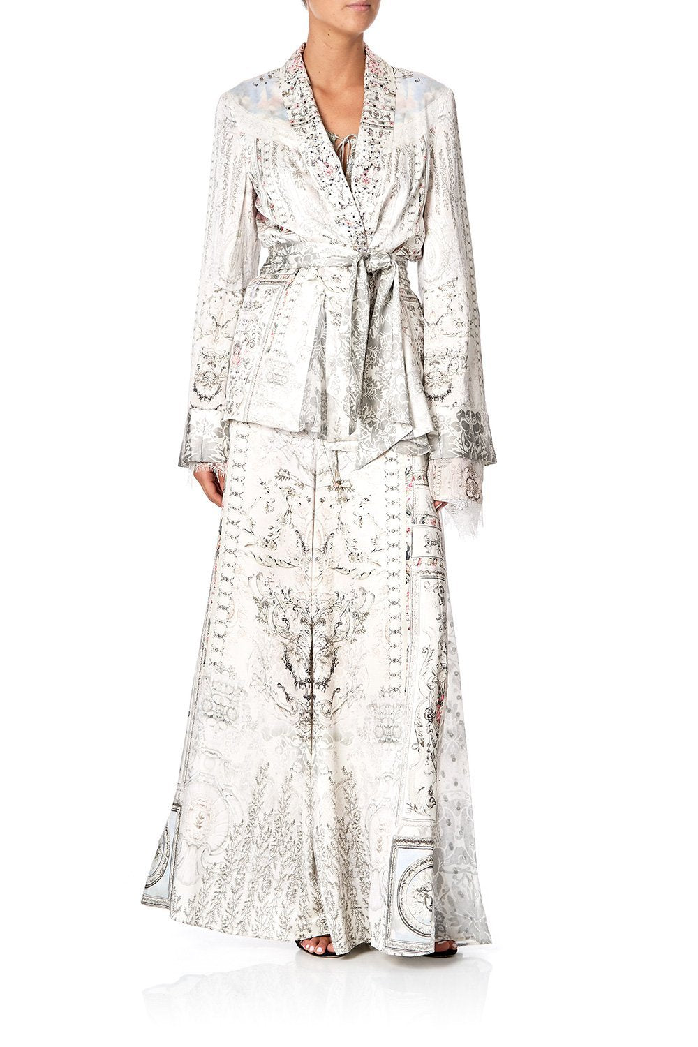 SOFT PANT WITH GODETS CRYSTAL CASTLE