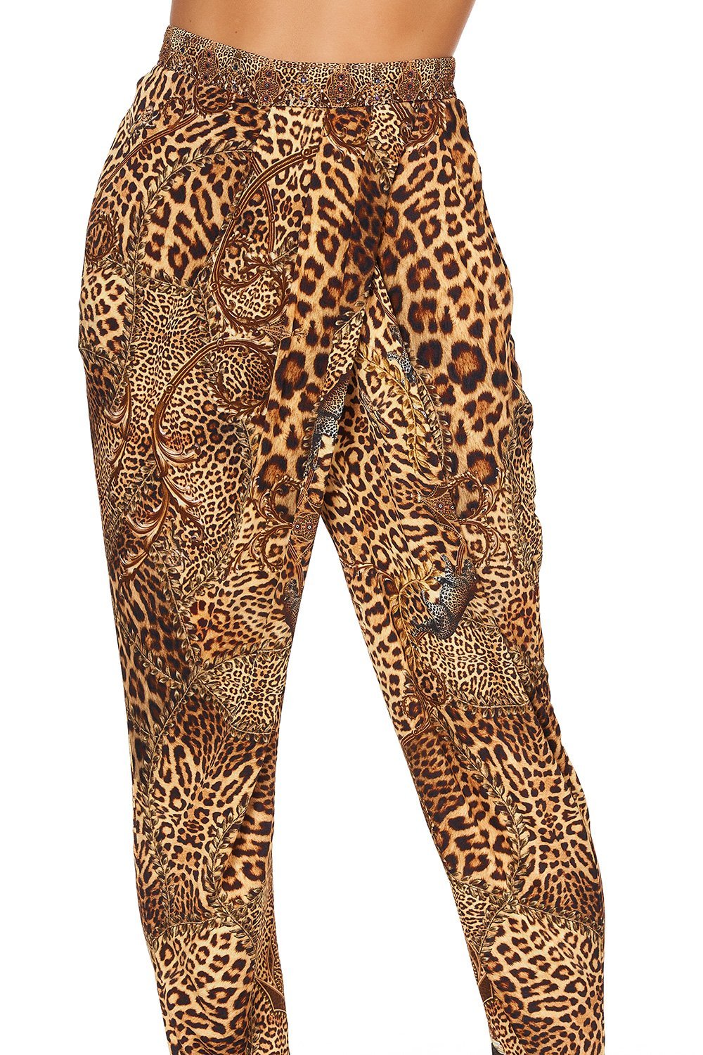 JERSEY DRAPE PANT WITH FRONT CROSSOVER DETAIL LADY LODGE