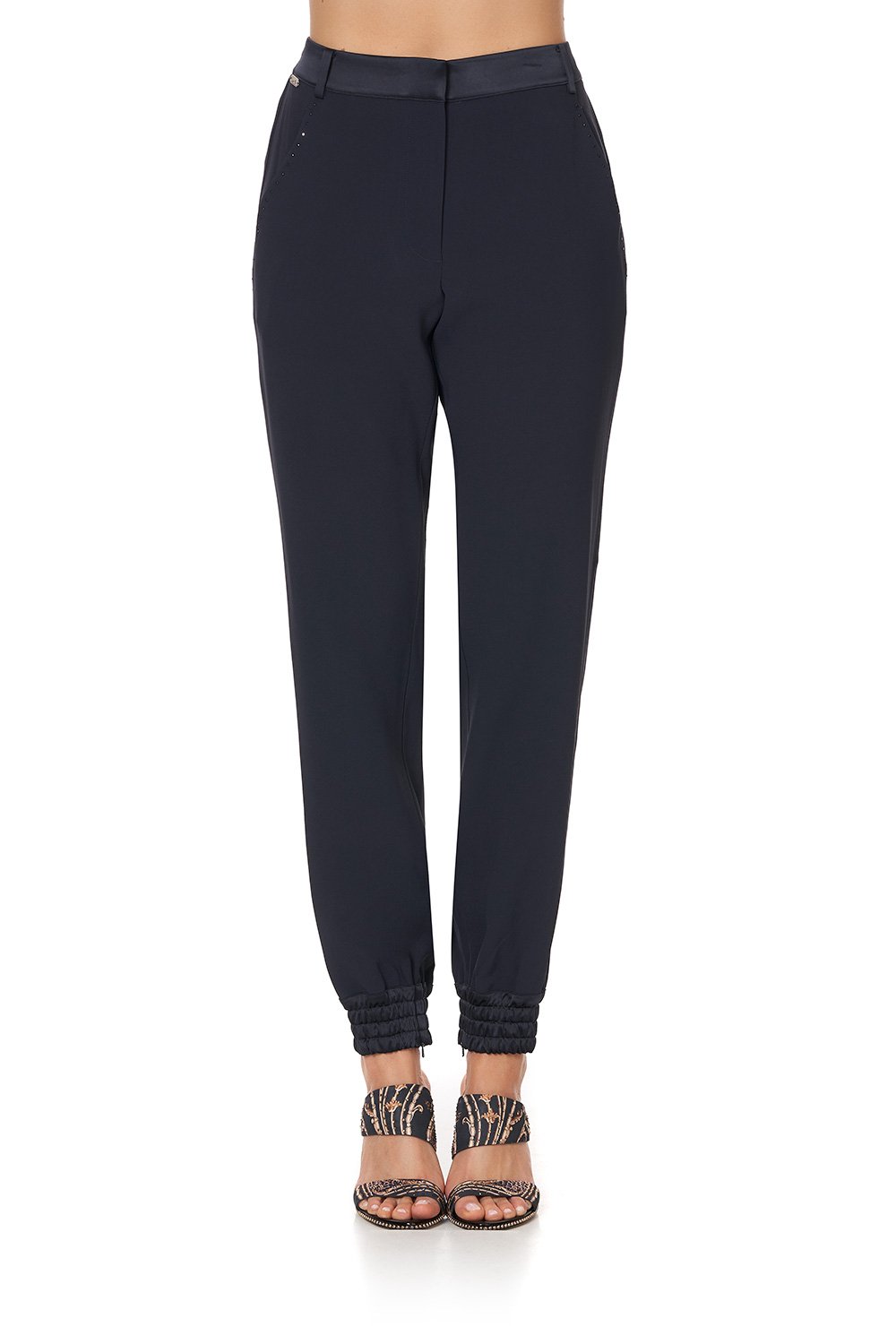 JOGGER WITH ENCASED ELASTIC CUFF SOLID NAVY
