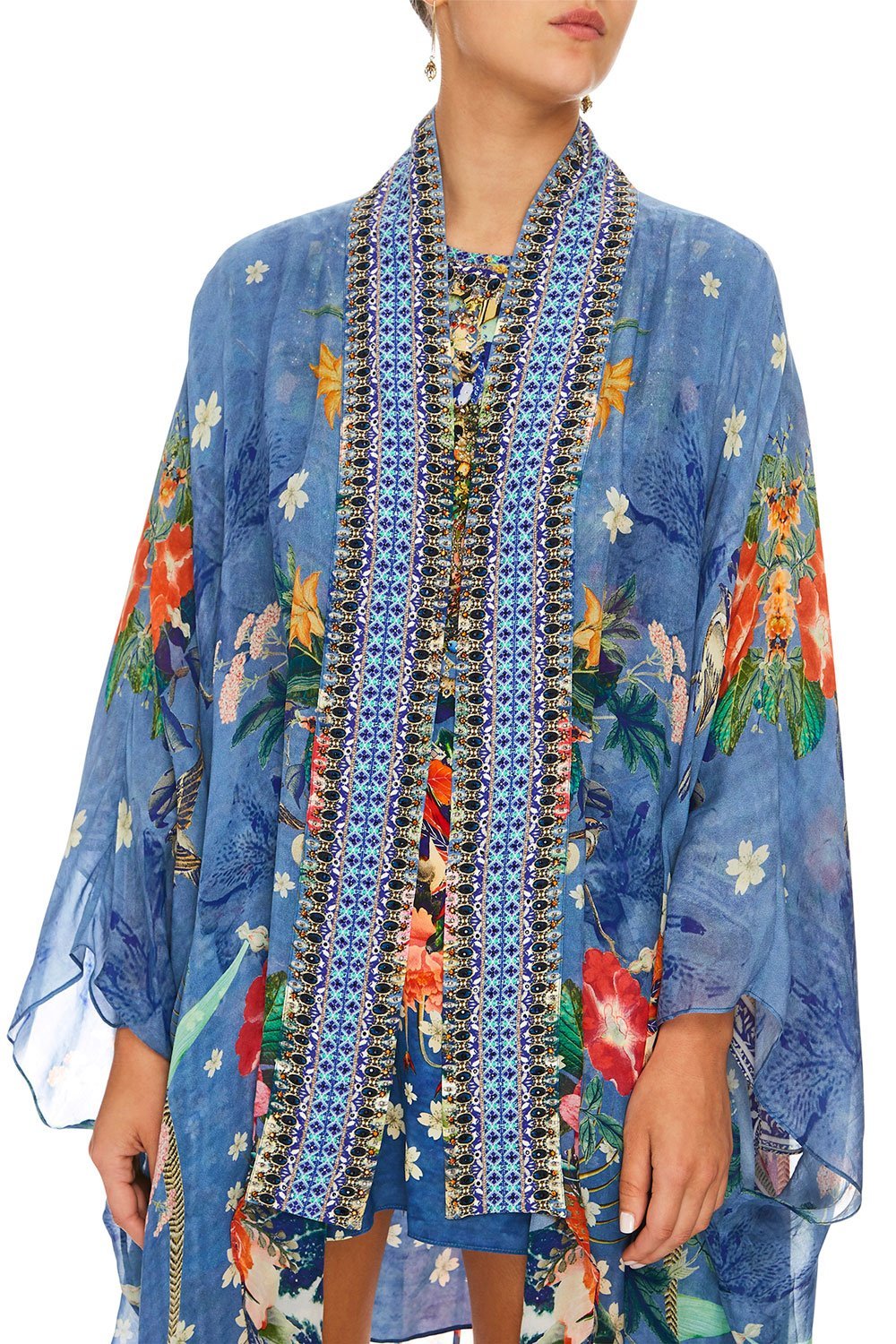 CAMILLA FARAWAY FLORALS KAFTAN LAYER