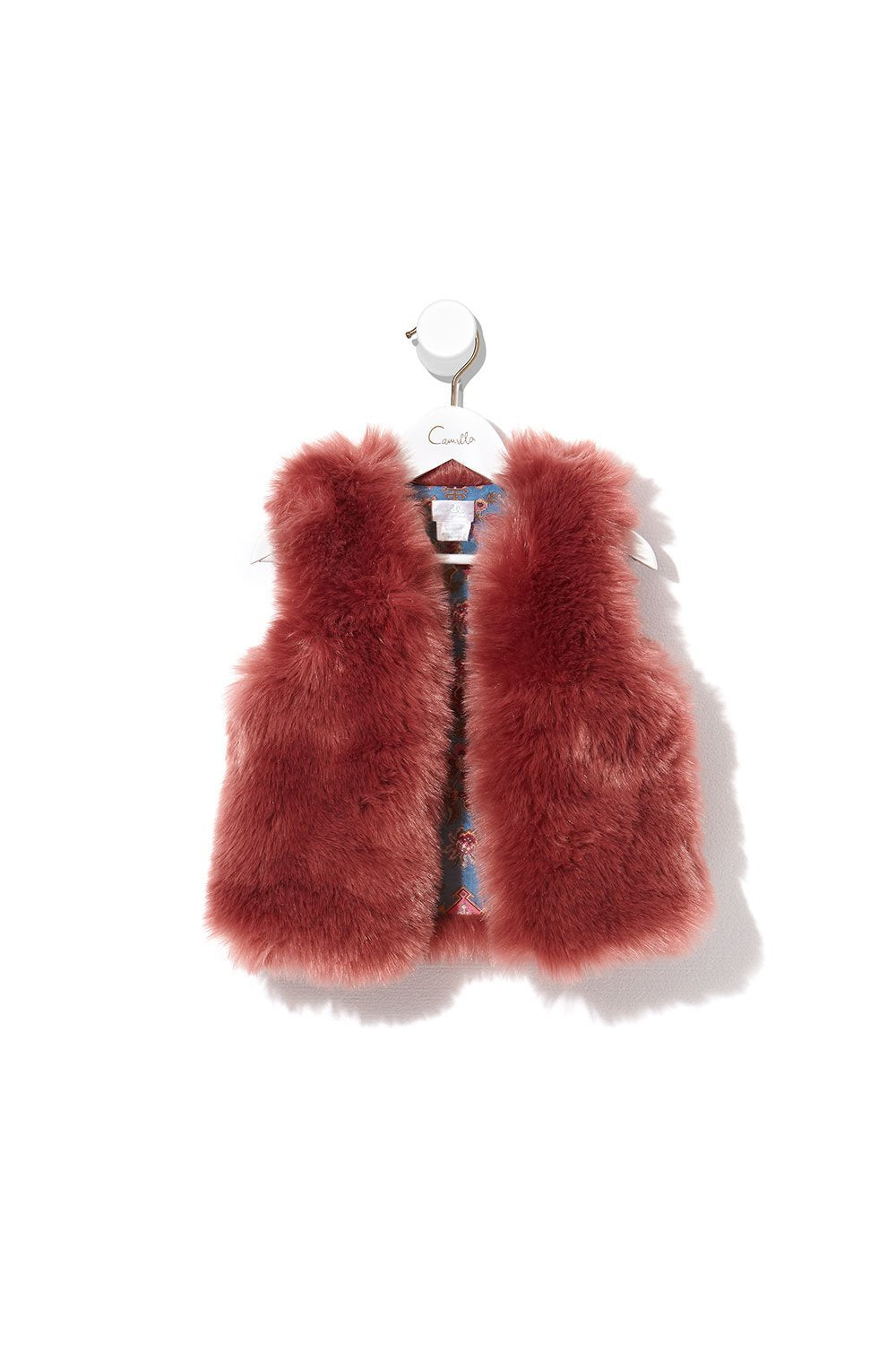 KIDS FEUX FUR VEST JEANNE QUEEN