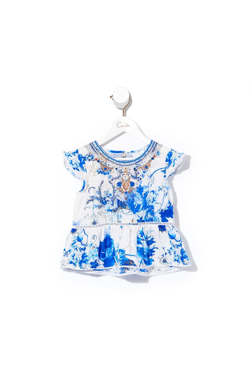 CAMILLA KIDS TOP WITH TRIM SAINT GERMAINE