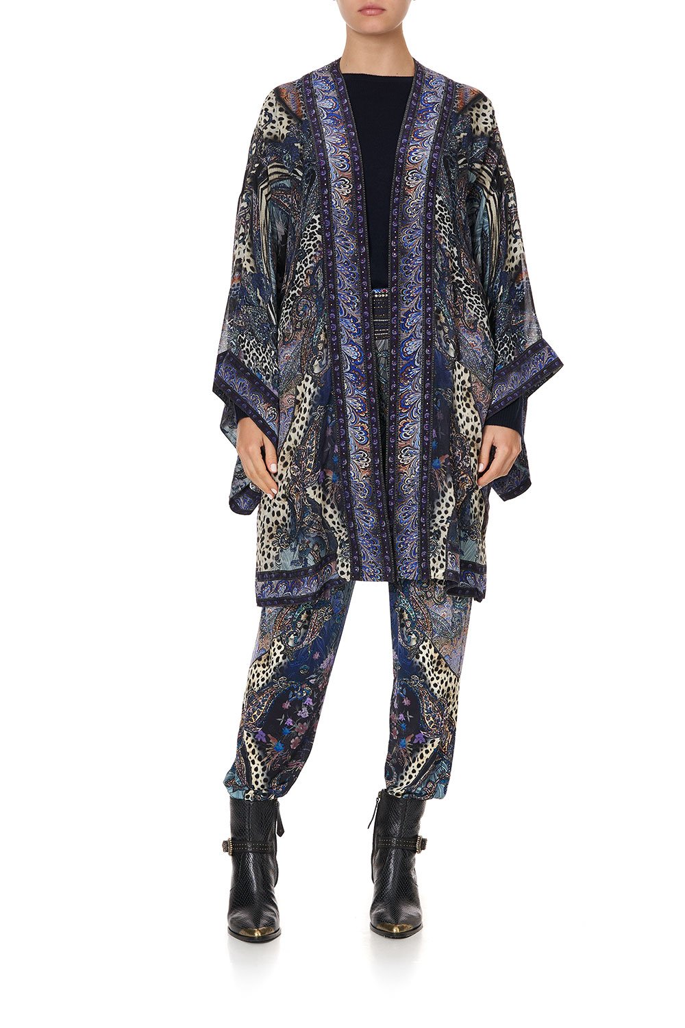 KIMONO WITH TIE BELT FESTIVAL EXPRESS