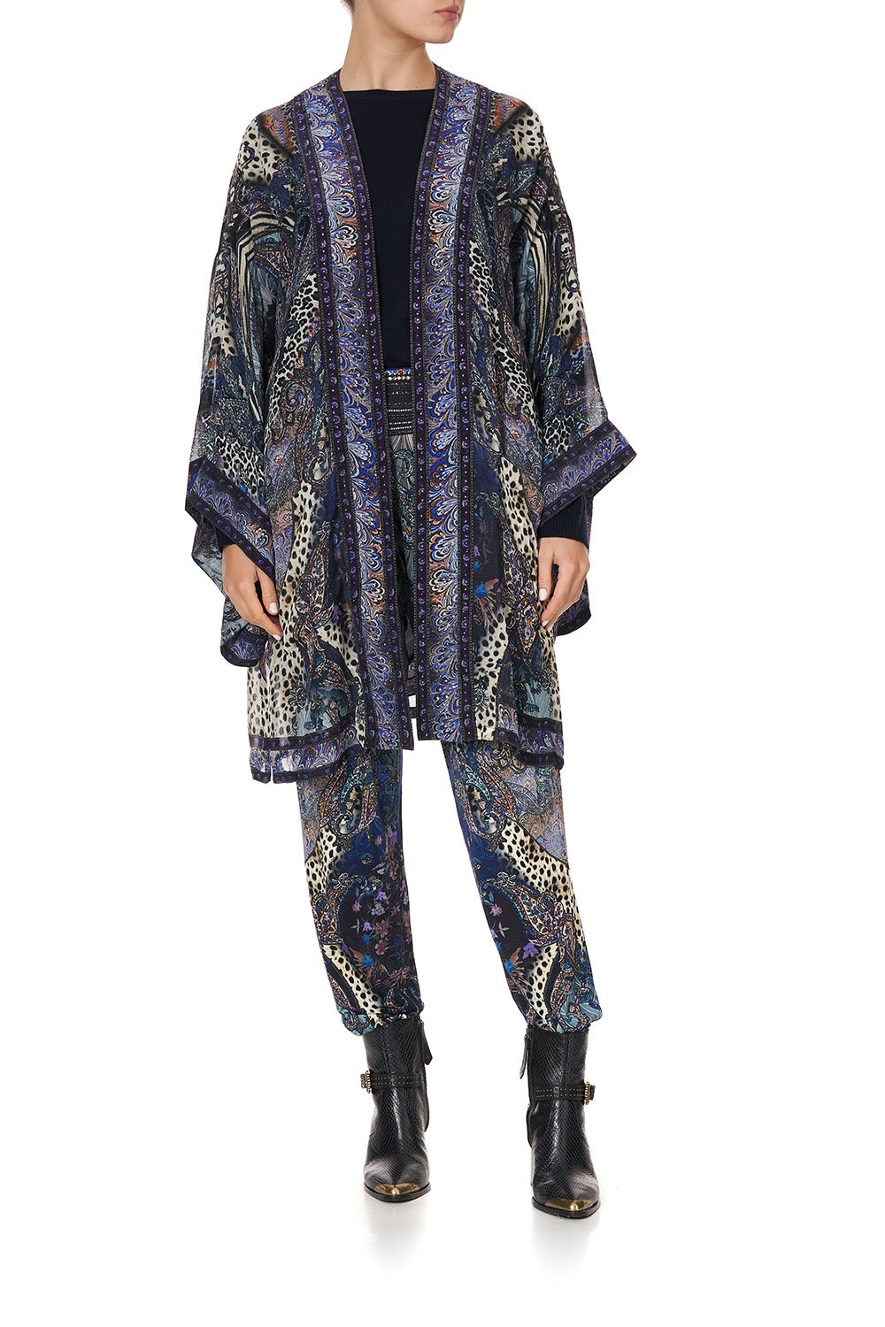 KIMONO WITH TIE BELT FESTIVAL EXPRESS