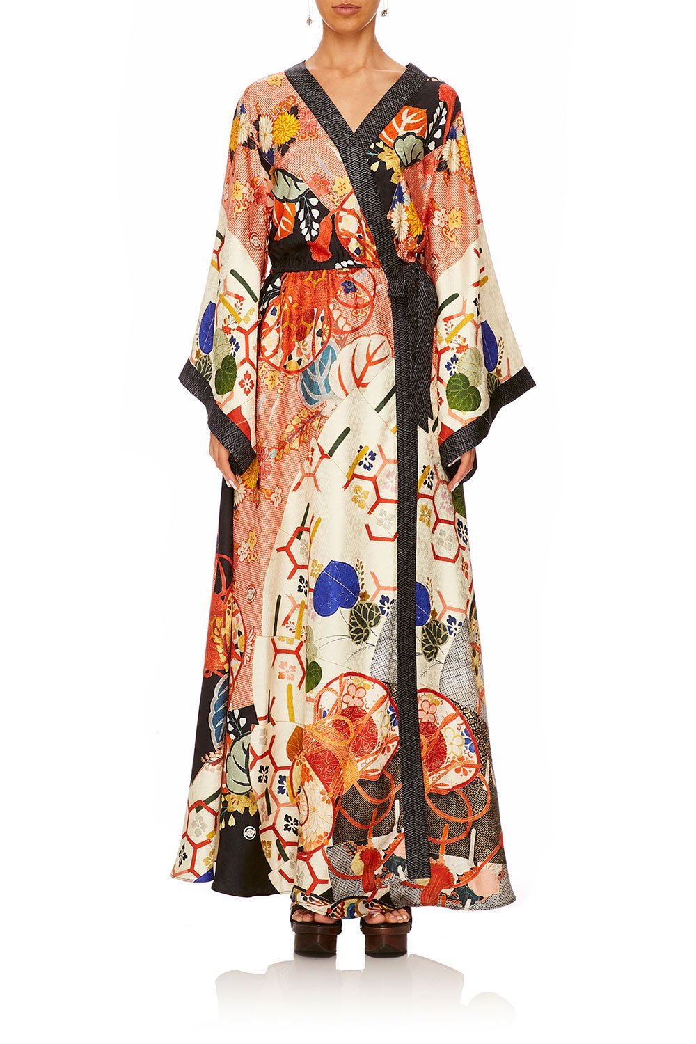 CAMILLA KISSING THE SUN KIMONO WRAP DRESS