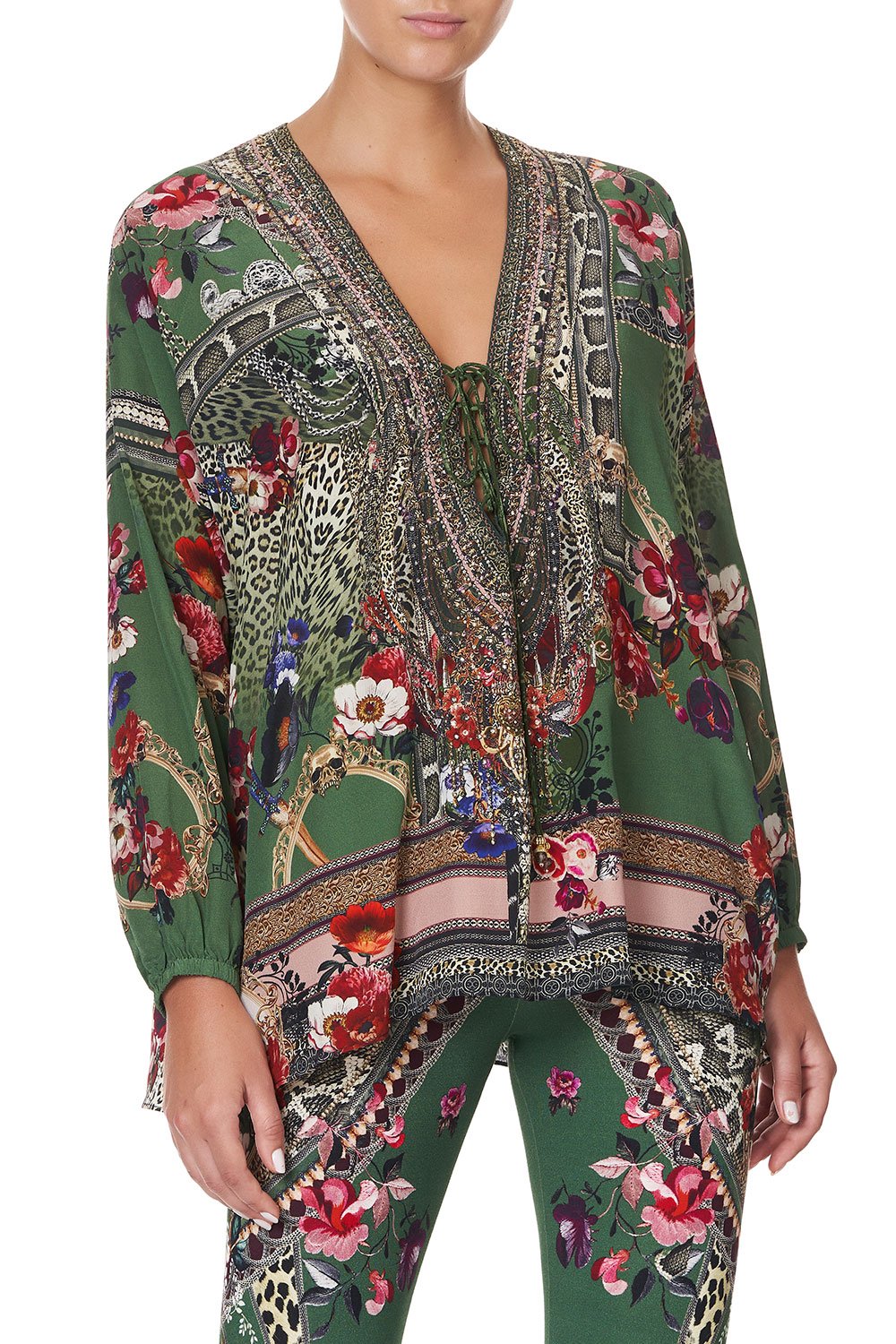 LACE UP BLOUSE TALES OF TIME