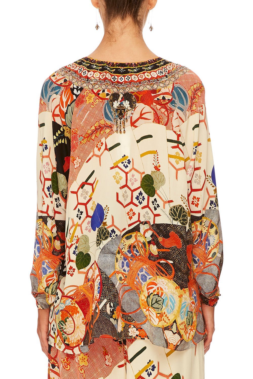 CAMILLA KISSING THE SUN LACE UP SHIRT