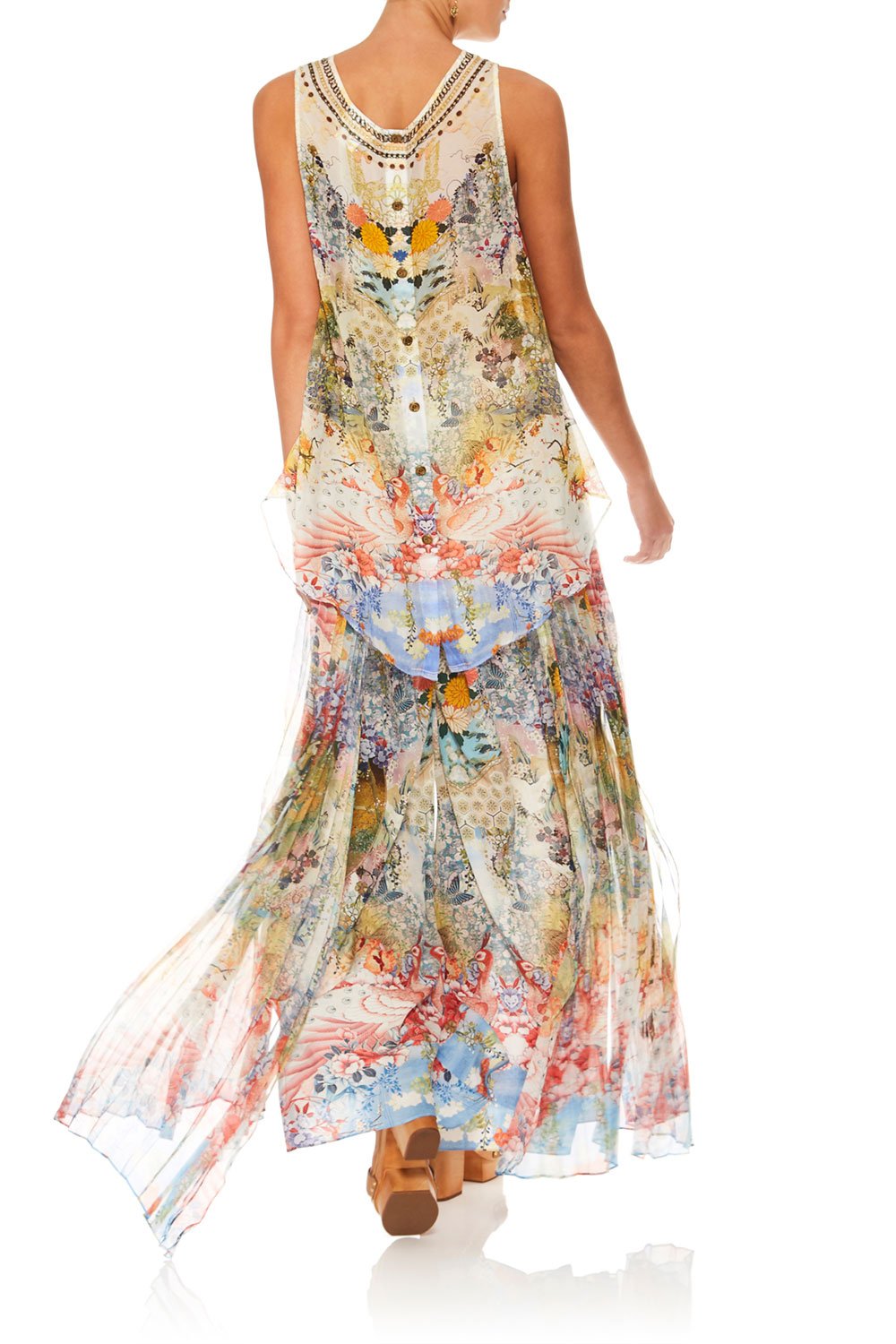 CAMILLA LADY LABYRINTH WIDE LEG PANT W PLEAT OVERLAY