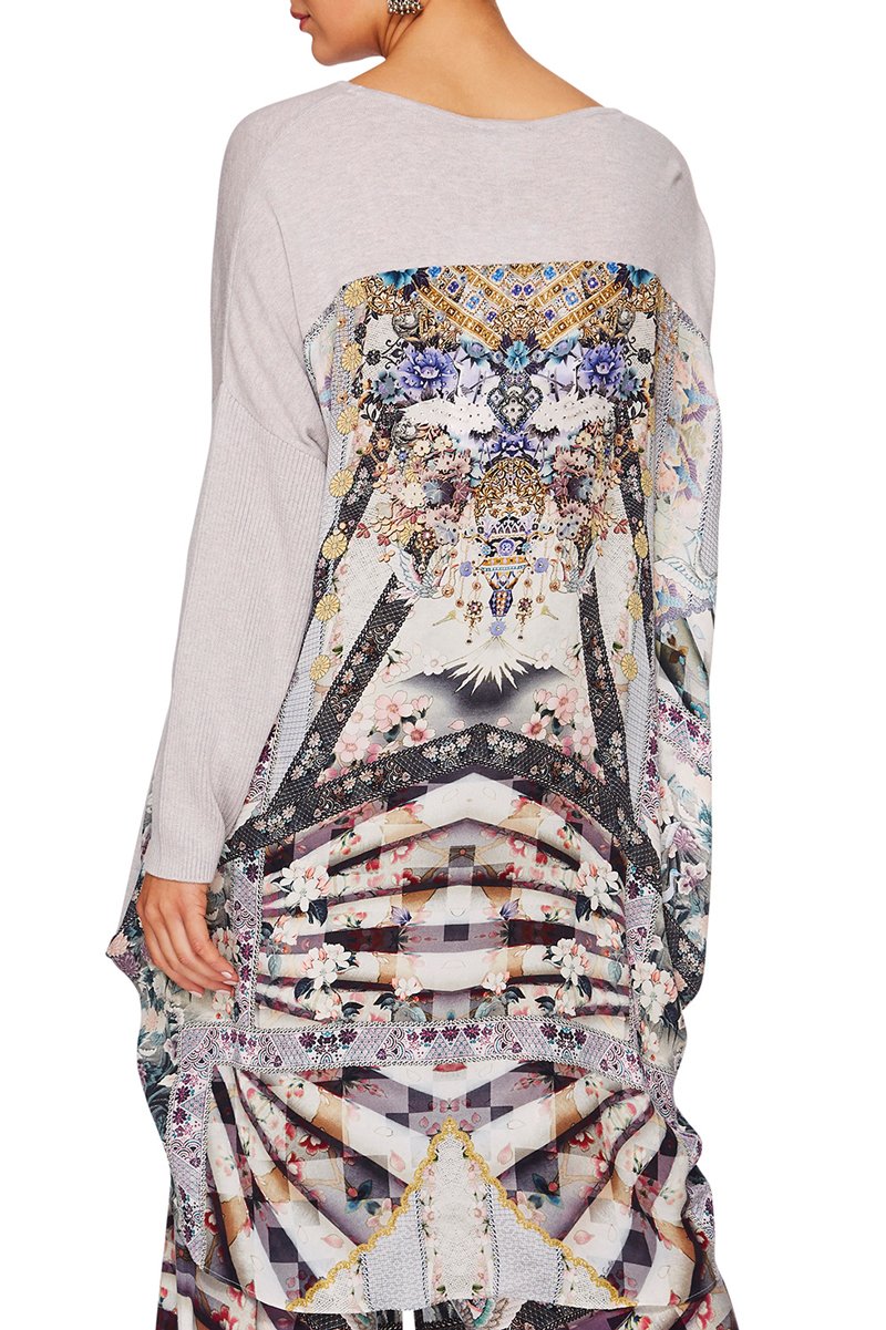 CAMILLA IN HER SHOES LONG SLEEVE JUMPER W PRINT BACK