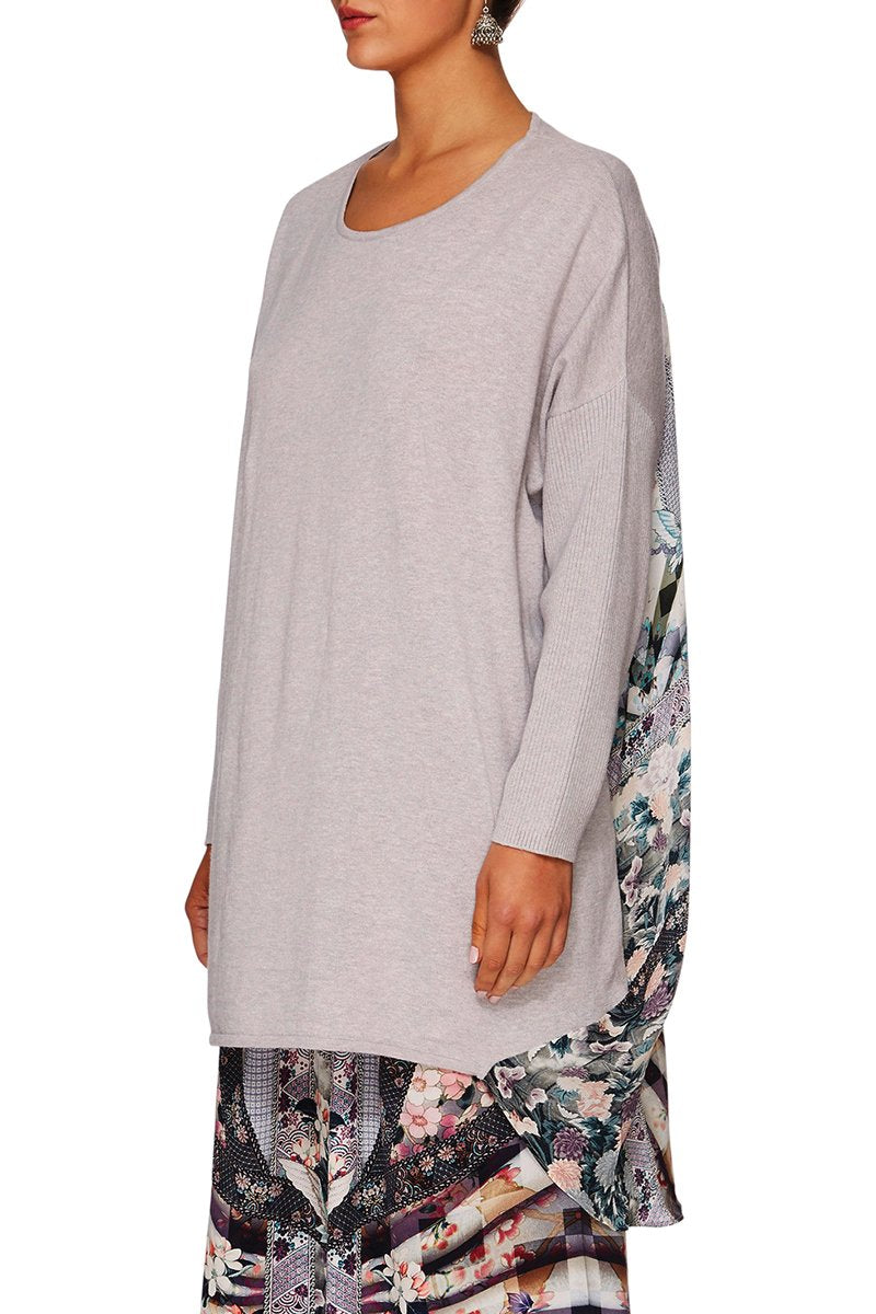 CAMILLA IN HER SHOES LONG SLEEVE JUMPER W PRINT BACK