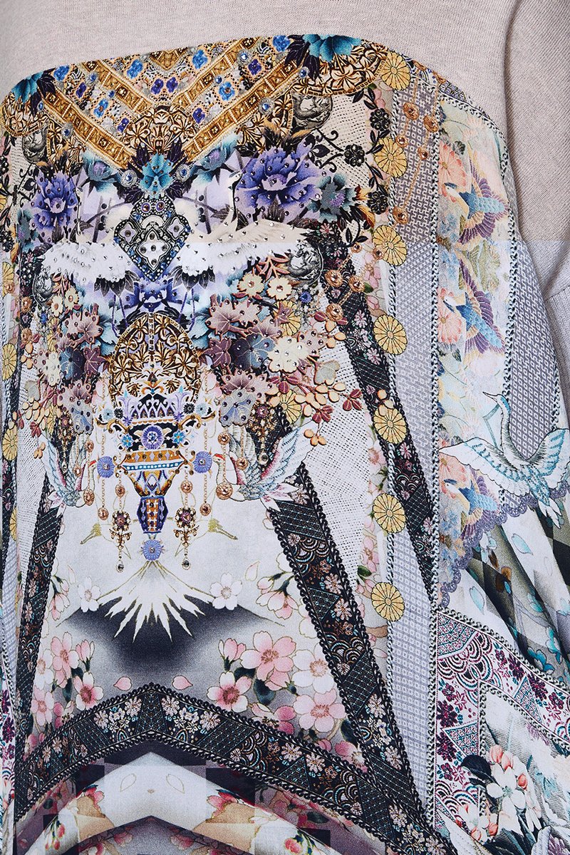 CAMILLA IN HER SHOES LONG SLEEVE JUMPER W PRINT BACK