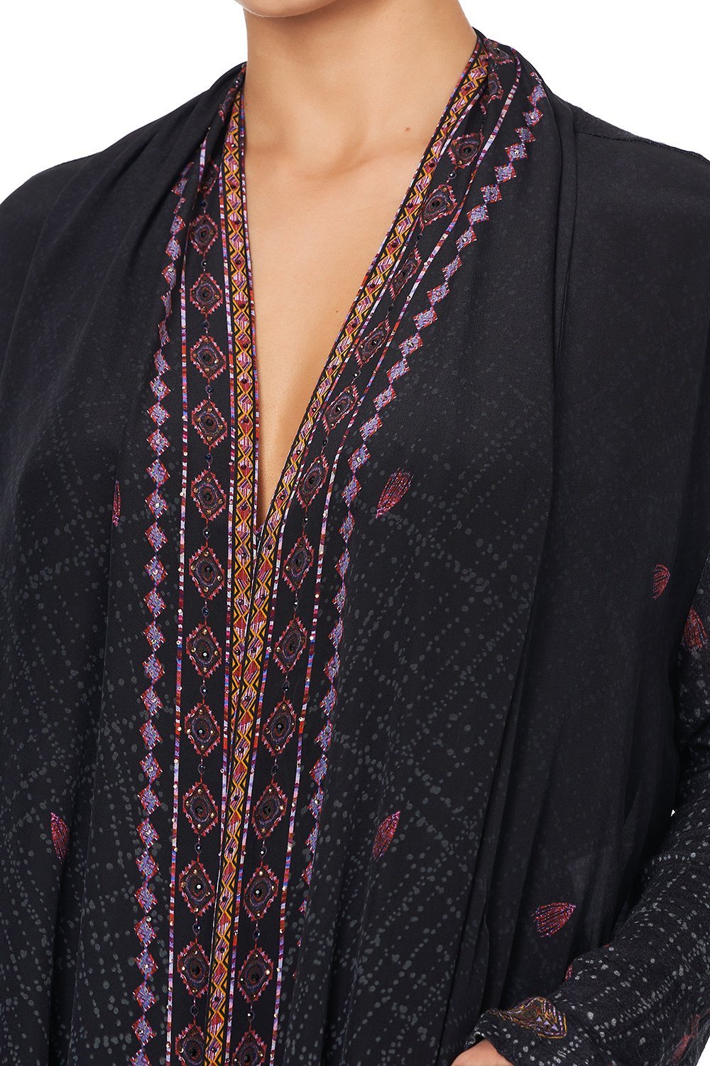 LONG CASUAL JACKET WITH POCKETS MINA MINA