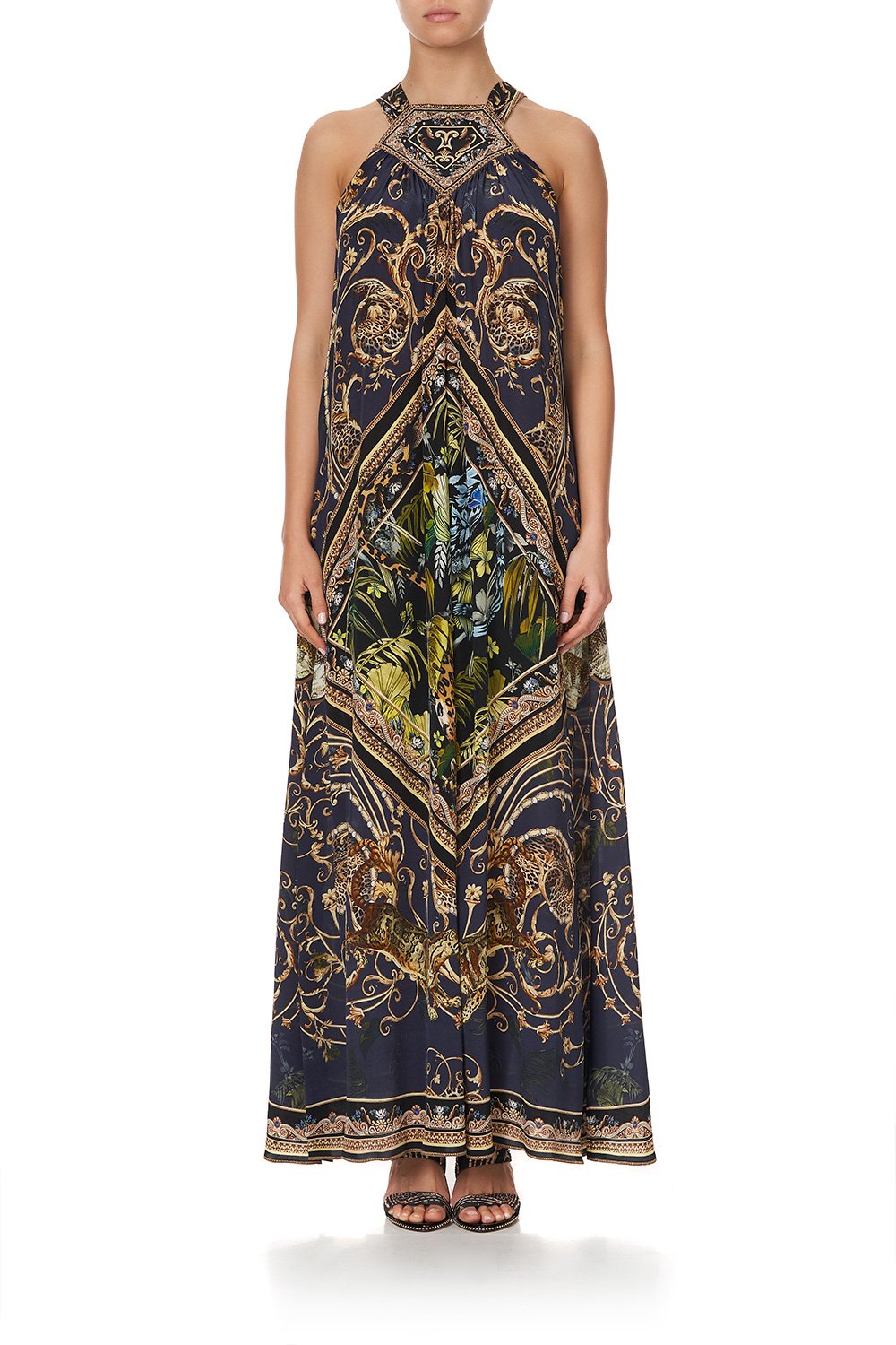 LONG DRESS WITH HALTER NECKLINE SEVEN DAY WEEKEND