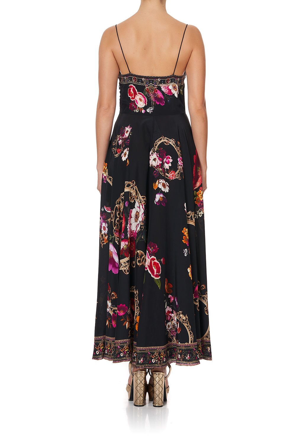 LONG DRESS WITH TIE FRONT MIRROR MIRROR