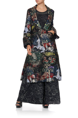 LONG JACKET WITH SIDE SPLITS MIDNIGHT MOON HOUSE