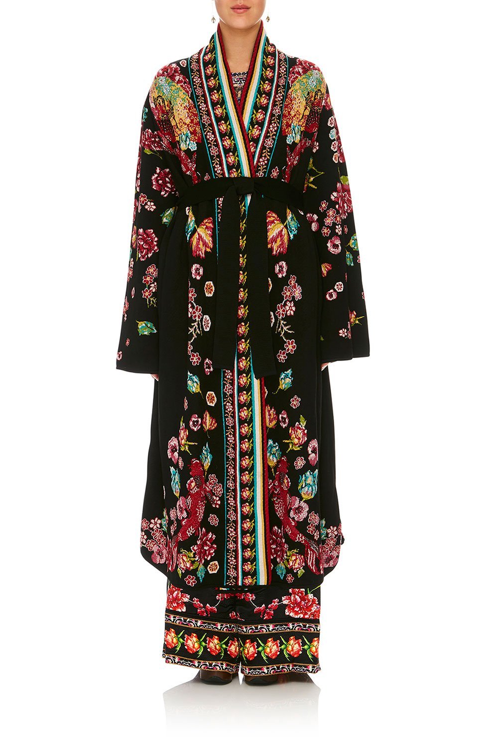 CAMILLA PAINTED LAND LONG KIMONO WRAP