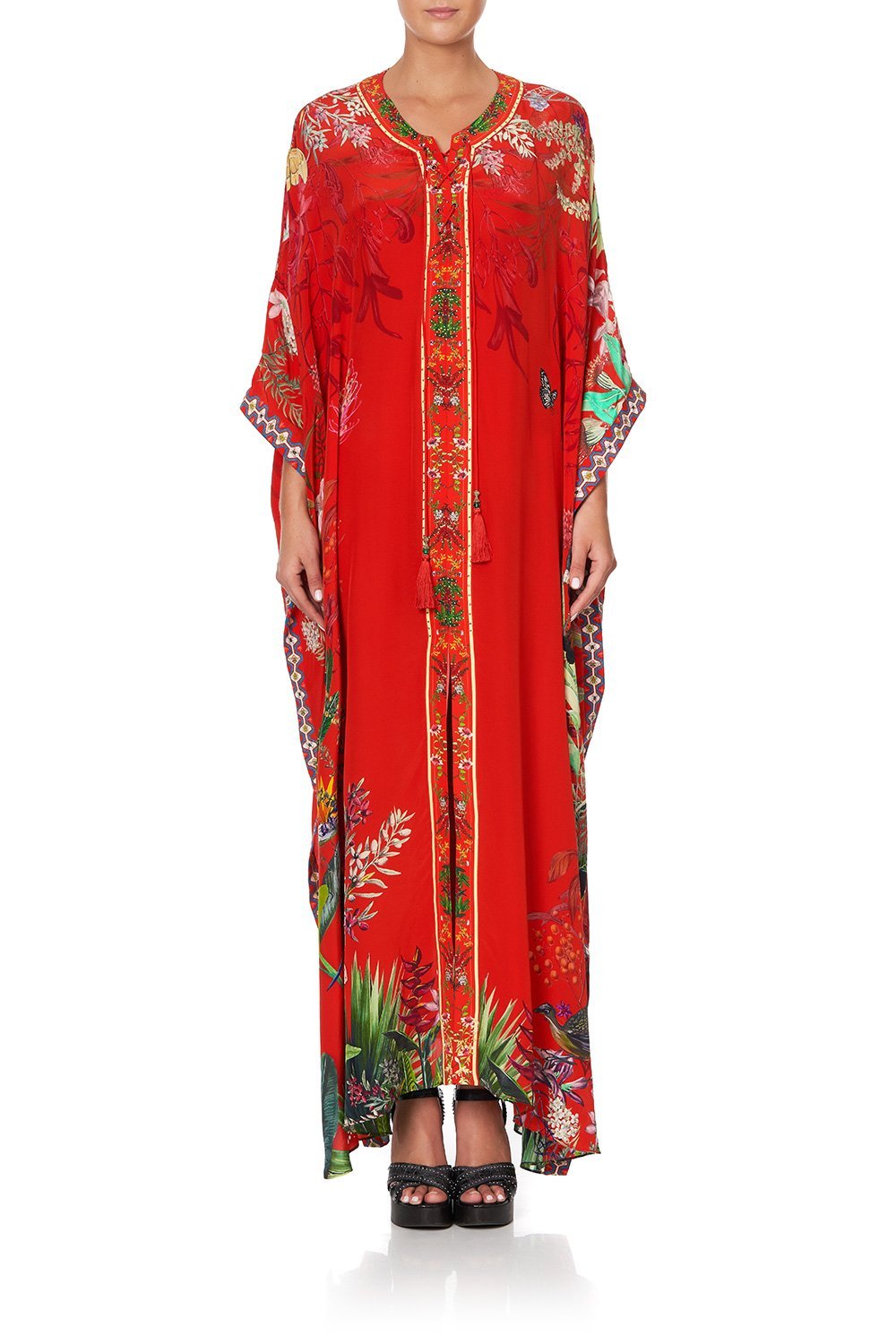 LONG LACE UP KAFTAN WITH EYELETS FARAWAY TREE