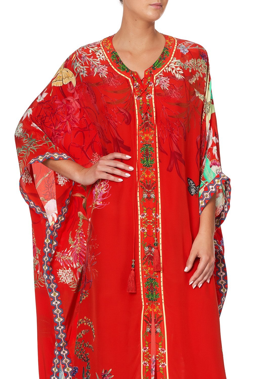 LONG LACE UP KAFTAN WITH EYELETS FARAWAY TREE