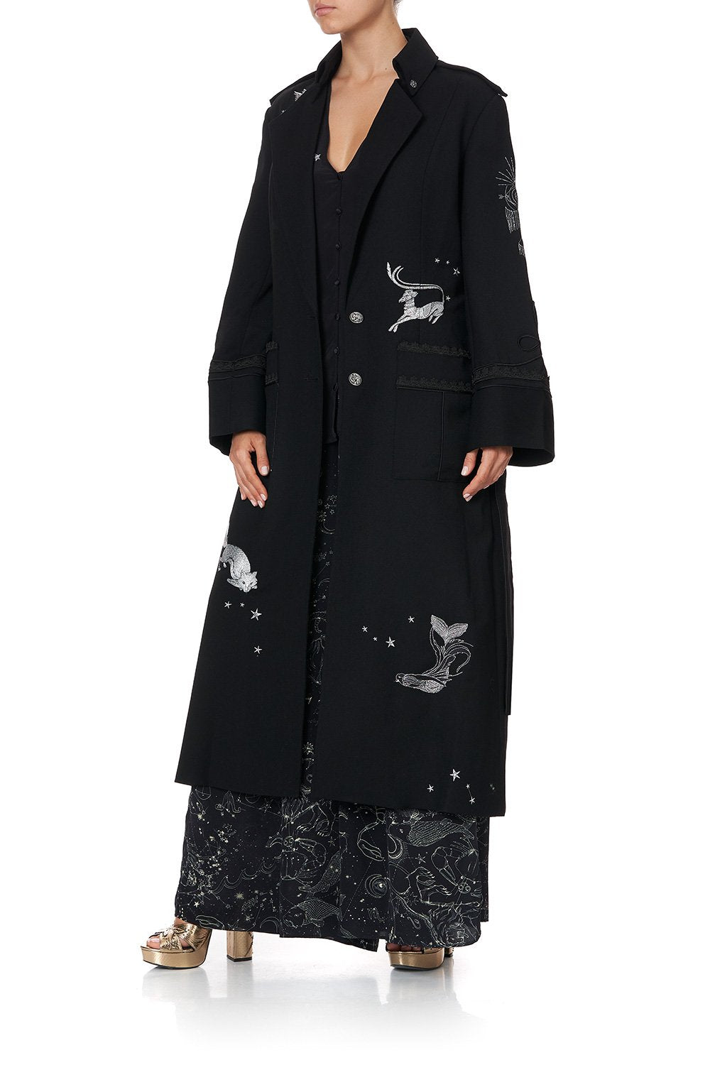 LONG MILITARY COAT ASTRO DISCO