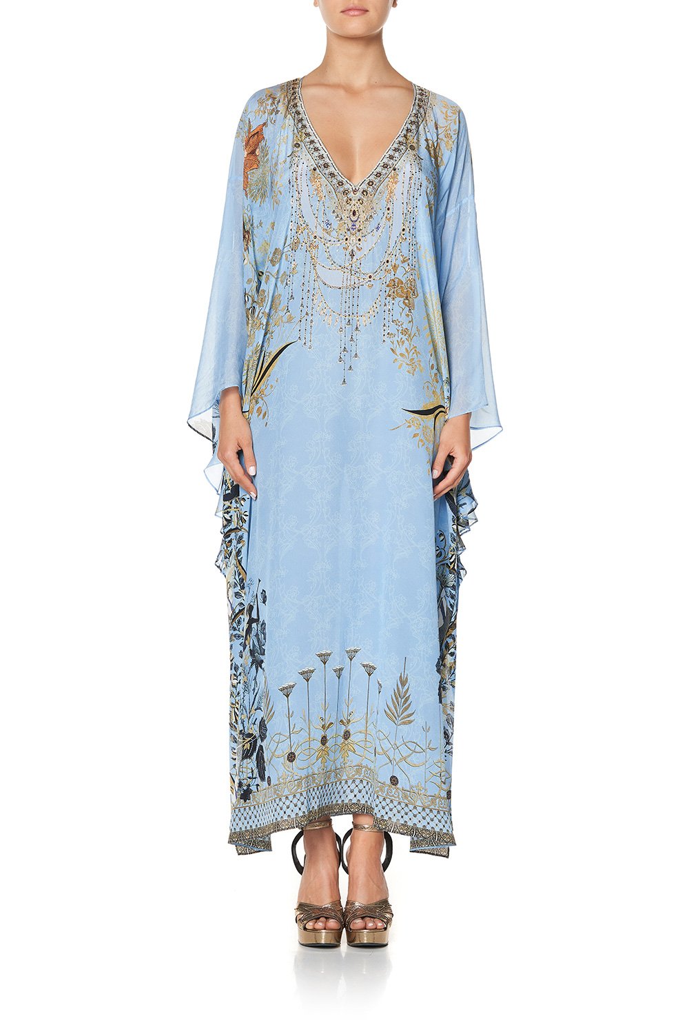 LONG RAGLAN SLEEVE FLARED KAFTAN FAIRY FOUNTAIN