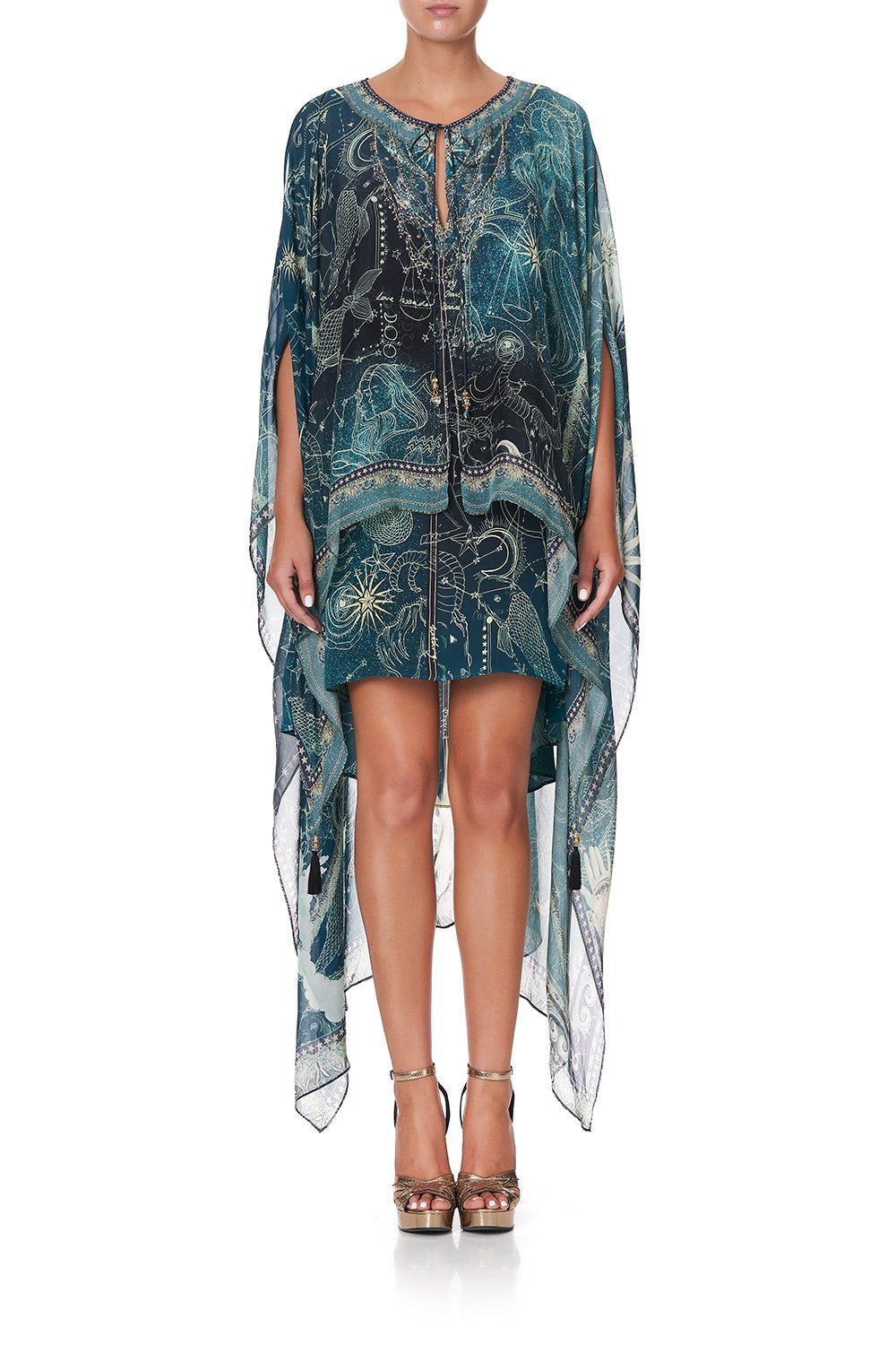 LONG SHEER OVERLAY DRESS INTO THE MYSTIQUE