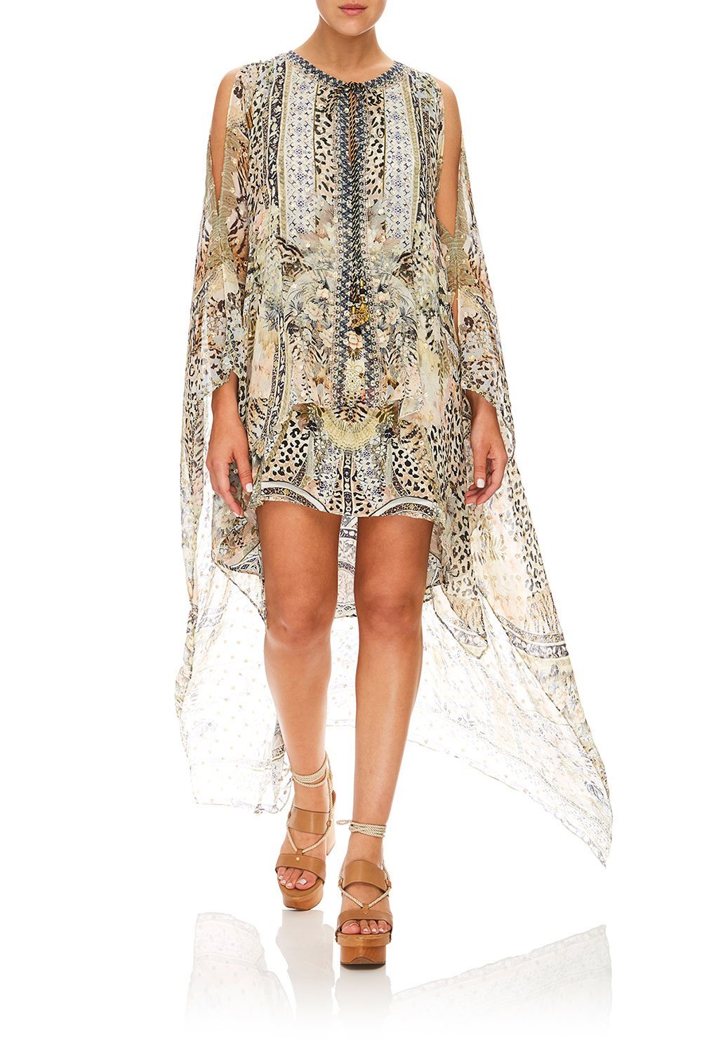CAMILLA LONG SHEER OVERLAY DRESS MOTO MAIKO