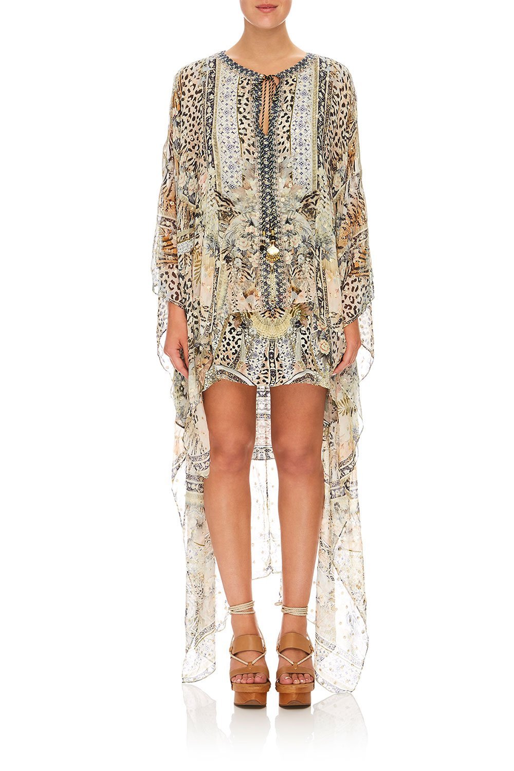 CAMILLA LONG SHEER OVERLAY DRESS MOTO MAIKO