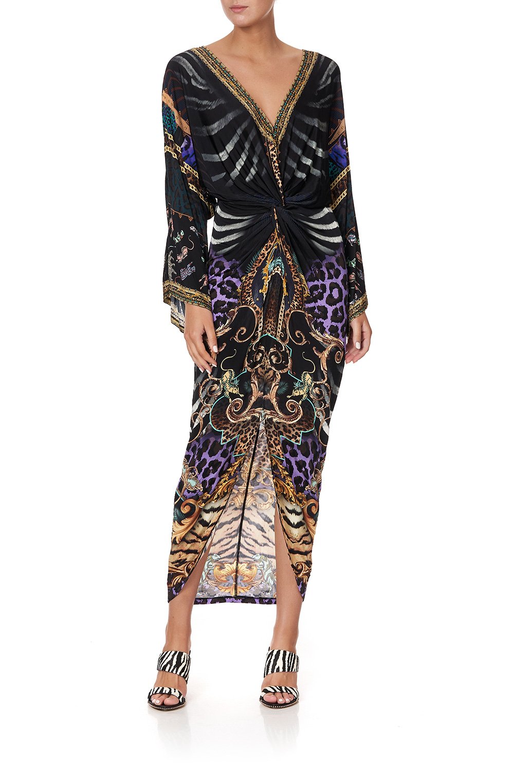 LONG SPLIT FRONT TWIST DRESS SHES GOT GRACE