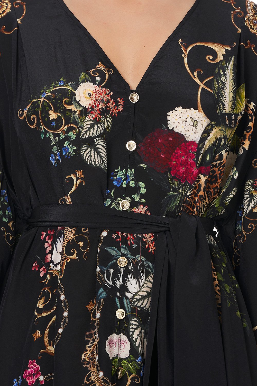 LOOSE BUTTON THROUGH DRESS STUDIO 54