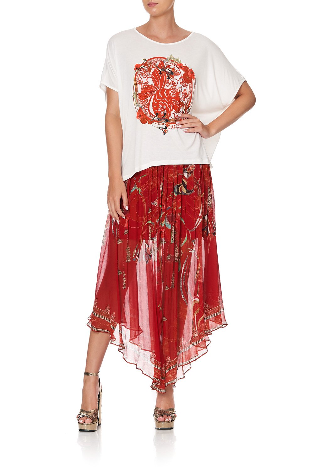 LOOSE FIT ROUND NECK TEE FORBIDDEN FRUIT