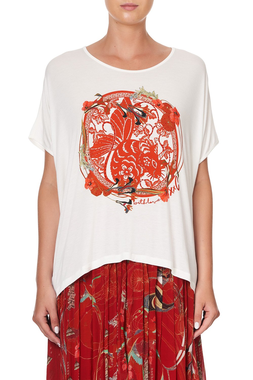 LOOSE FIT ROUND NECK TEE FORBIDDEN FRUIT