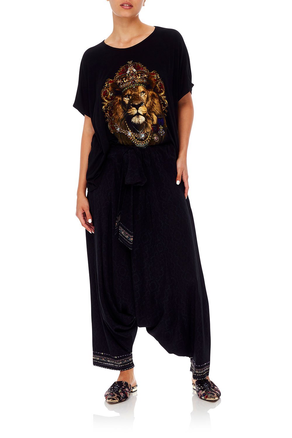 LOOSE FIT ROUND NECK TEE MIDNIGHT MEETING