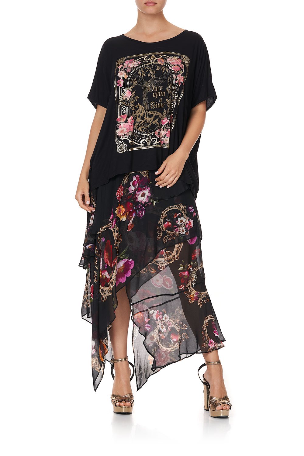 LOOSE FIT ROUND NECK TEE MIRROR MIRROR