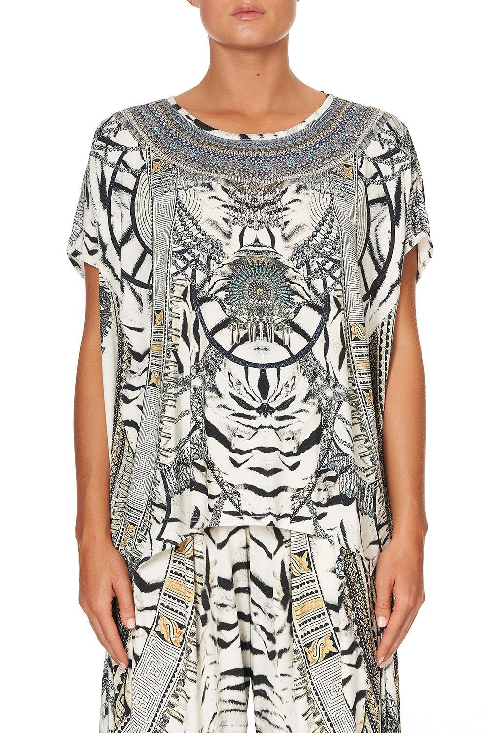 LOOSE FIT ROUND NECK TEE WILD BELLE