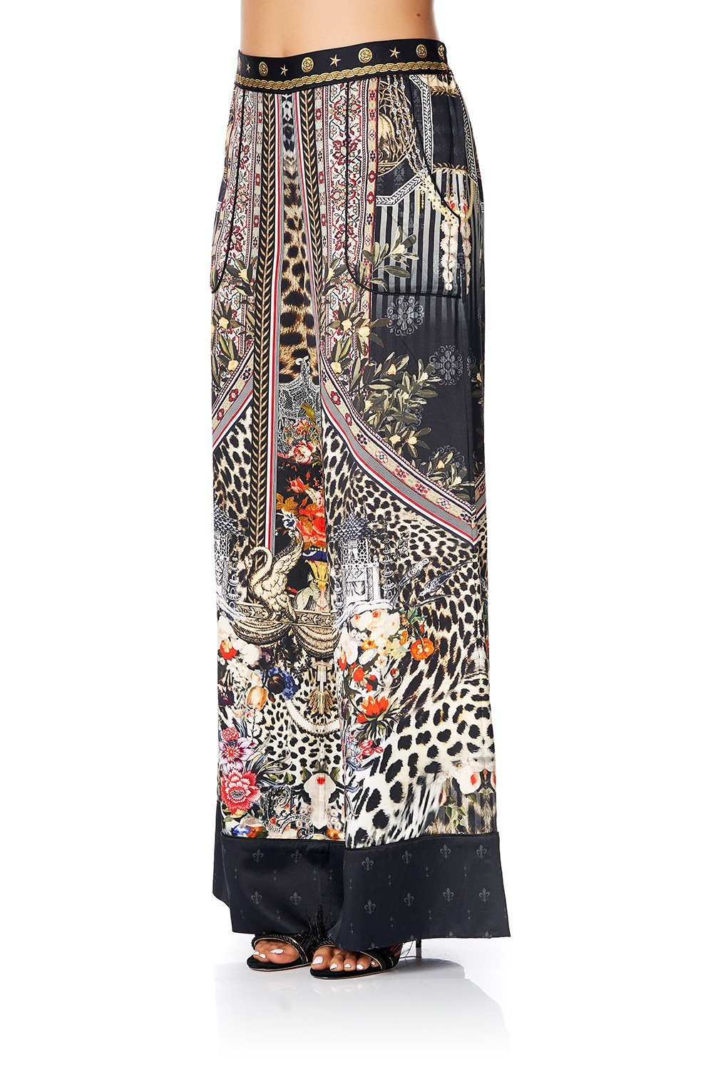 CAMILLA LOUNGE TROUSER WITH CUFFS MARAIS AT MIDNIGHT