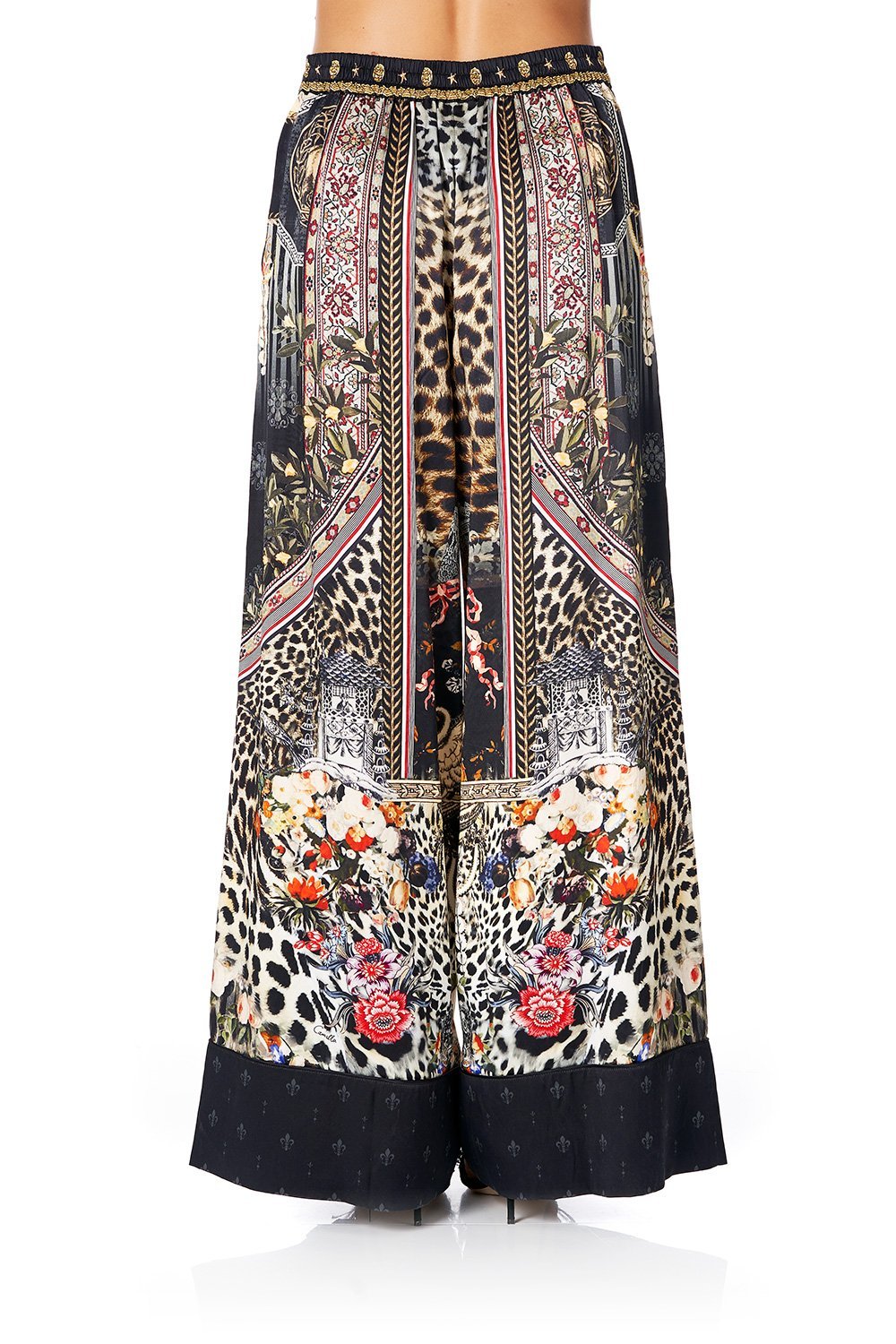 CAMILLA LOUNGE TROUSER WITH CUFFS MARAIS AT MIDNIGHT