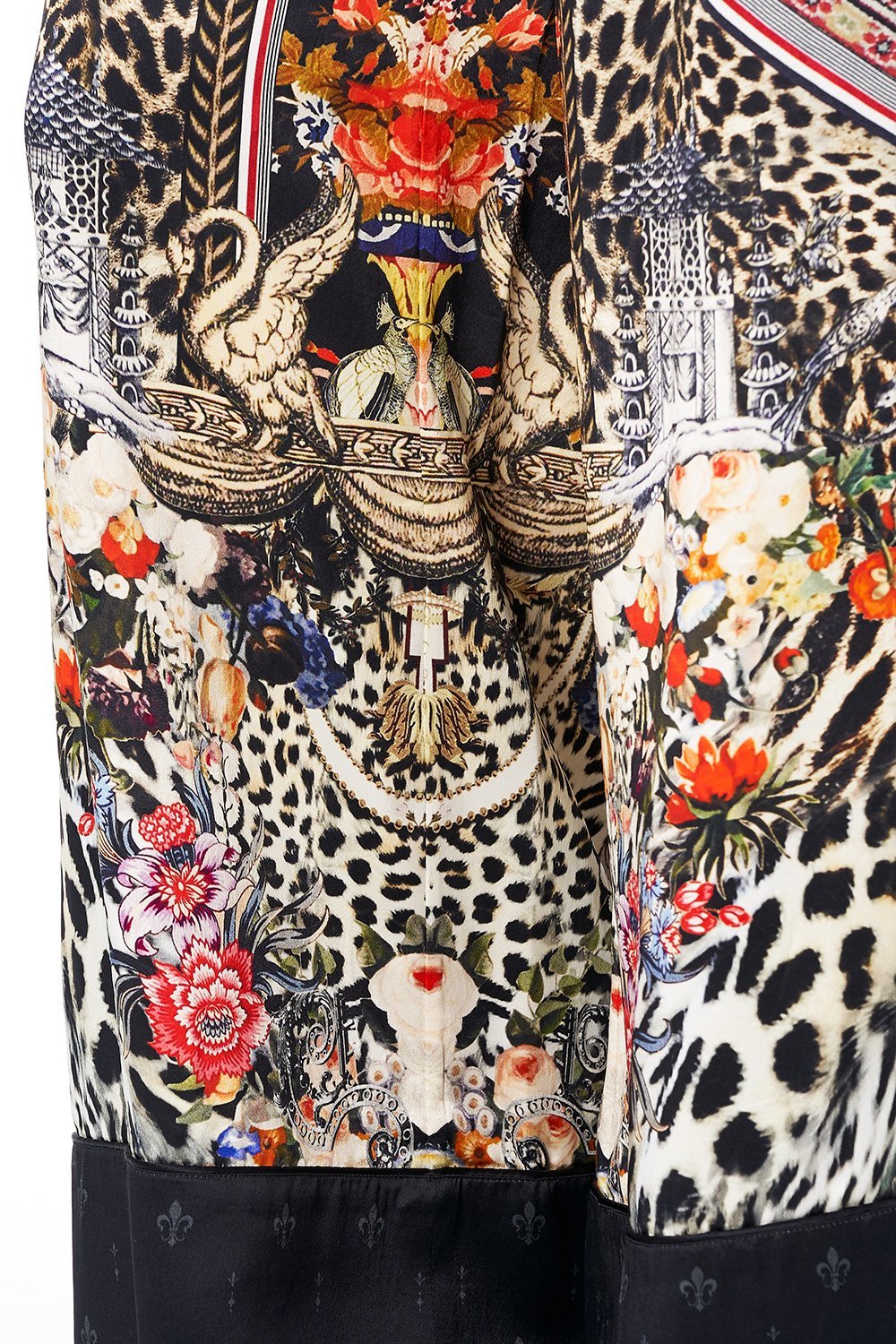 CAMILLA LOUNGE TROUSER WITH CUFFS MARAIS AT MIDNIGHT