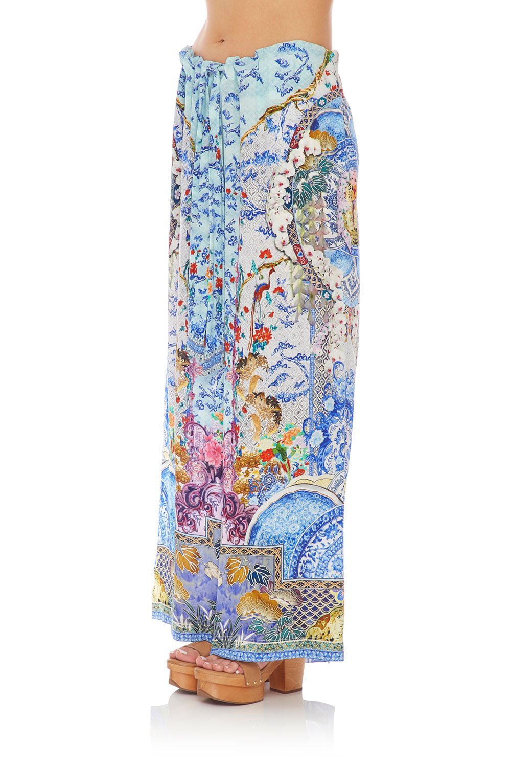 CAMILLA LOUNGE TROUSER W/ TIE WAIST GEISHA GATEWAYS